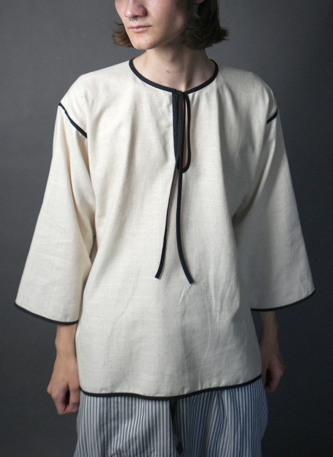 Сорочка "Чумачка" з чорними стрічками